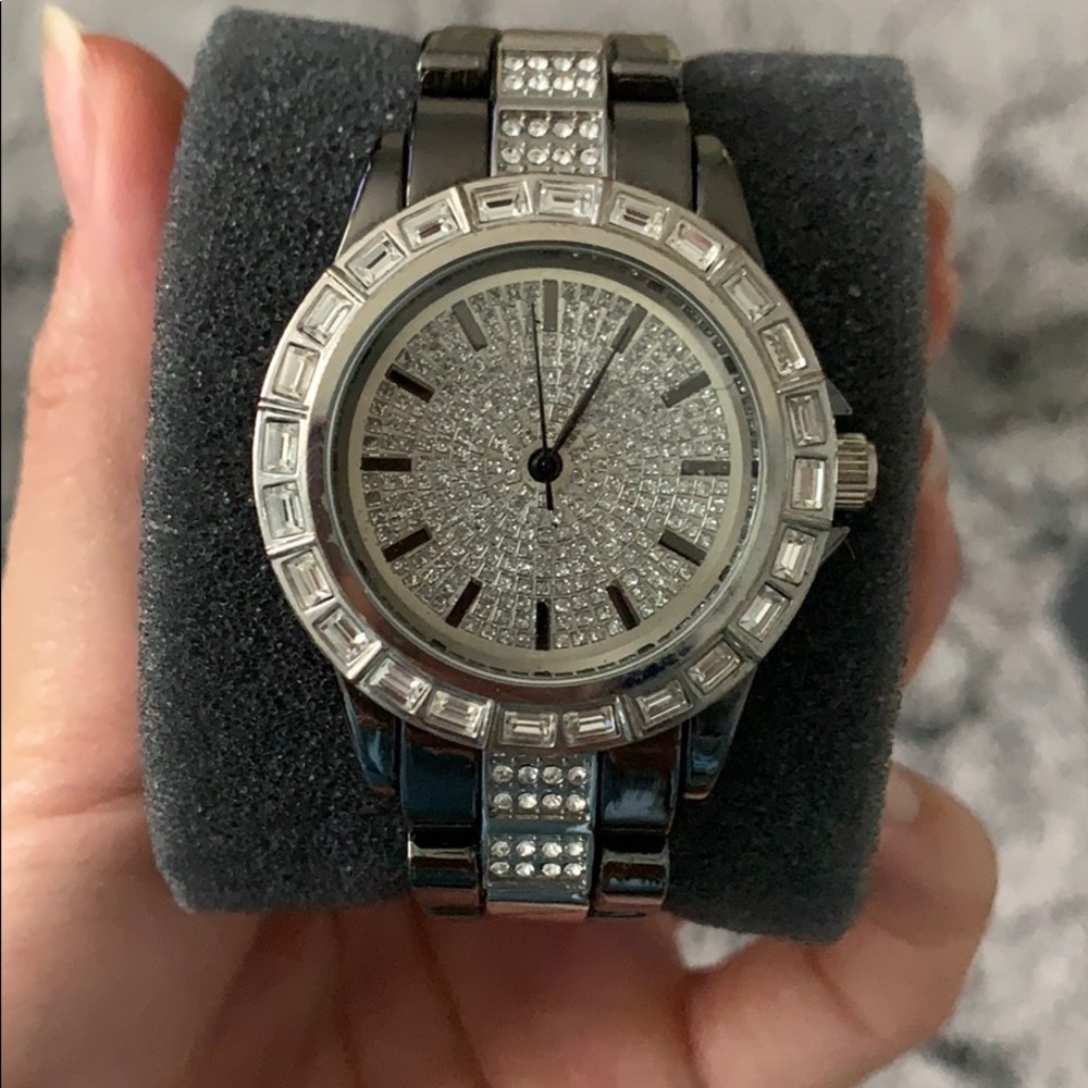 Iced Out Graphite Watch - Picture 6 of 6